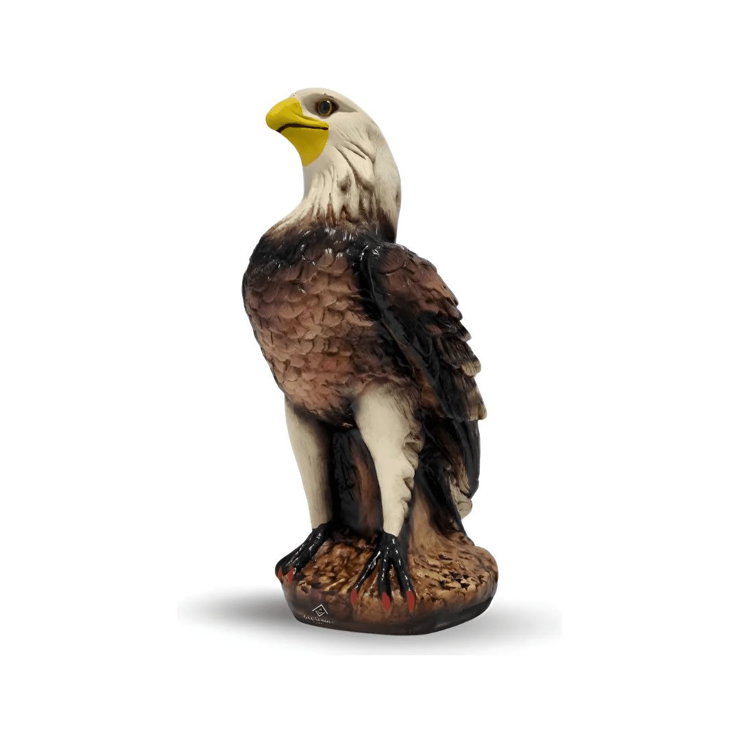 Estátua Gavião Falcão Espanta Pombo Pássaro Varias Variedade Branco