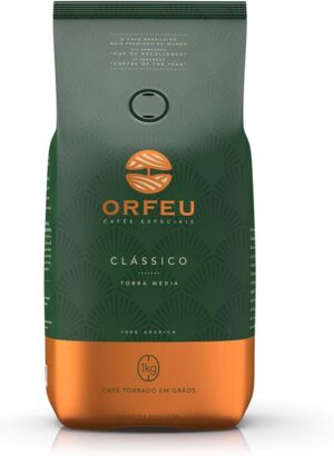 Orfeu Café Clássico em Grãos, 100% Arabica, Torra Média, 1kg