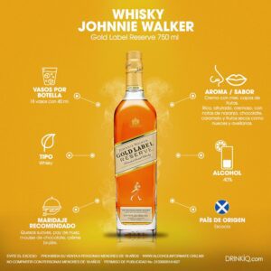 Whisky Johnnie Walker Gold Label 750ml